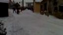 Motoskijoring - Závod v uličkách