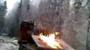 video Sranda v ruskom lese
