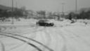 Brachov drift na snehu