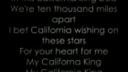 Rihanna - Kalifornia King + text