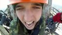 Smiešny ruský bungee skokan