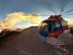 360° panoramatické video sopiek z helikoptéry