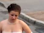 Ruská nevesta sa vracia domov zo svadby