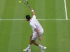 Federerov prvotriedny volej na turnaji Wimbledon 2013