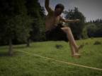 Slowmotion slackline