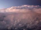 Pohľad na búrku z lietadla