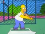 Homer vs stroj na odpaľovanie loptičiek