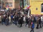 Prorusky miting v ukrajinskem meste Odessa proti fasismu a bande