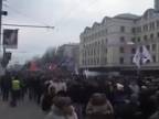 Pochod v Doněcku na Ukrajině