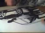 Drawing Nissan 200SX
