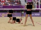 Cenzúra pri ženskom plážovom volejbale