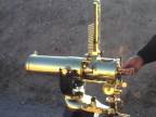 Pozlátený guľomet Colt 1877 Bulldog Gatling Gun
