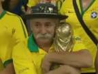 Brazílsky fanúšik v smútku