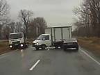 Hrozivo vyzerajúca nehoda (Ukrajina)