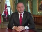 NOVOROČNÝ PRÍHOVOR: Prezident Andrej Kiska 1.1.2015