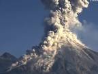 Erupcia sopky Colima (Mexiko)