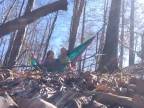 Relax v lese na hamaku