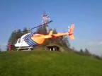 Pristátie záchranného vrtuľníka