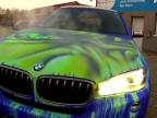 Špeciálny lak na BMW X6 - Hulk