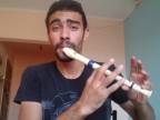 Jedinečný beatbox freestyle s flautou