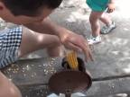 Jednoduchý ručný moržovák na kukuricu (Rusko)
