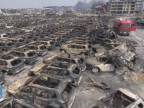 Po výbuchu, výsledok zničujúcej explózie (Čína)