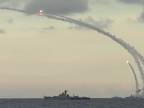 Ruský útok raketami rady "Kaliber" z Kaspického mora