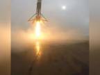 SpaceX Falcon 9 nevydarené pristátie návratovej rakety