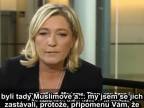 Marine Le Penová v televízii Al - Jazeera