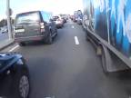 Motorkár zažil na diaľnici deň otvorených dverí (Rusko)