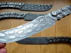 Výroba damaškového noža z motocyklovej reťaze (Rusko)