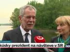 Slovensko navštívil rakúsky prezident Alexander Van der Belle