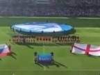 Slovenská hymna v podaní našich fanúšikov na zápase ME 21