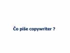 Umenie marketingu – copywriting
