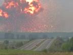 Explózia munície na Ukrajine