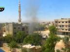 Sýrske delostrelectvo v akcii