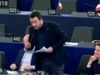 Matteo Salvini opět řádil v Evropském parlamentu (21.02.2018