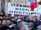 21.03.2018 Protestné zhromaždenie proti štátnemu prevratu na SK