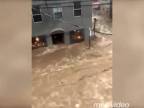 Blesková povodeň v meste Ellicott (USA)