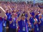 Futbaloví fanatici z Islandu navštívili Rusko