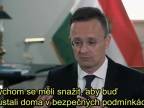 Maďarský ministr Péter Szijjártó o migraci pro Breitbart