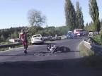 Ťažká autonehoda 2 motorkárov (Česko)
