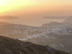 Santorini - západ slnka z vrchu Profitis Ilias