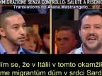 Matteo Salvini školí socialistického politika Khalida Chaoukiho