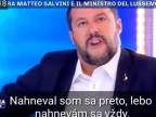 Matteo Salvini - "Ja som fašista?Ty si potom ignorant''