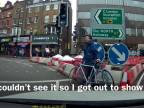 Ohľaduplný vodič a nepozorný cyklista (Londýn)
