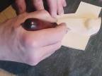 Ručná výroba koženého púzdra na poľovnícky nožík.