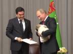 Putin dostal strážneho psa od Turkmenistan Stredoázijský ovčiak