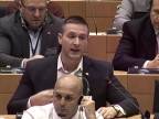 M. Uhrík sa v europarlamente postavil proti pašeráčke imigrantov