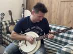 Tomáš Peško First test of new electric banjo